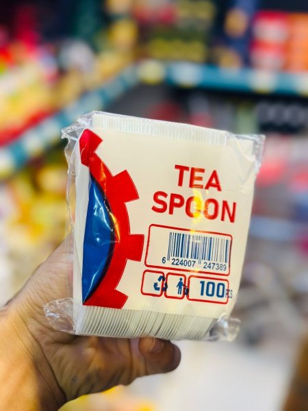 معالق بلاستيك صغيرة 100 معلقة